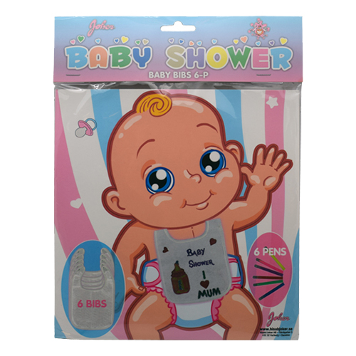 Baby Shower Gör-din-egen-bibs