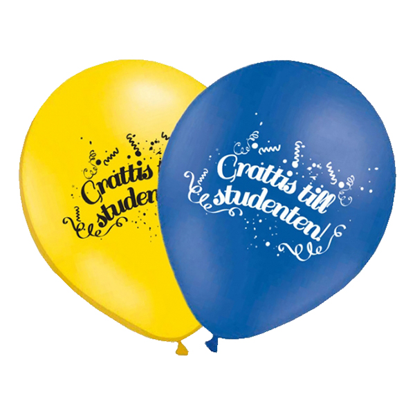 Ballonger Grattis till Studenten! - 100-pack