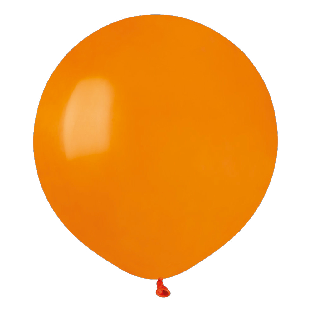 Ballonger Orange Runda Stora - 25-pack