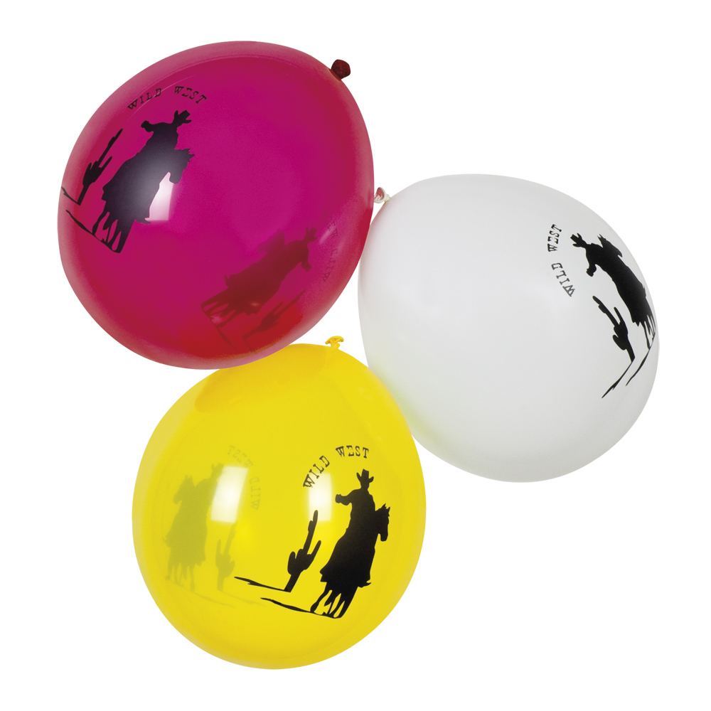 Ballonger Vilda Västern - 6-pack