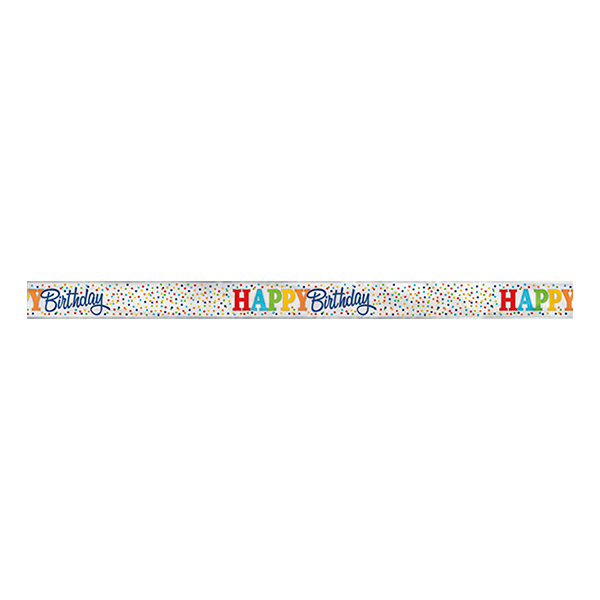 Banner Polka Dot Happy Birthday