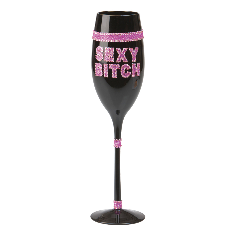 Champagneglas Sexy Bitch