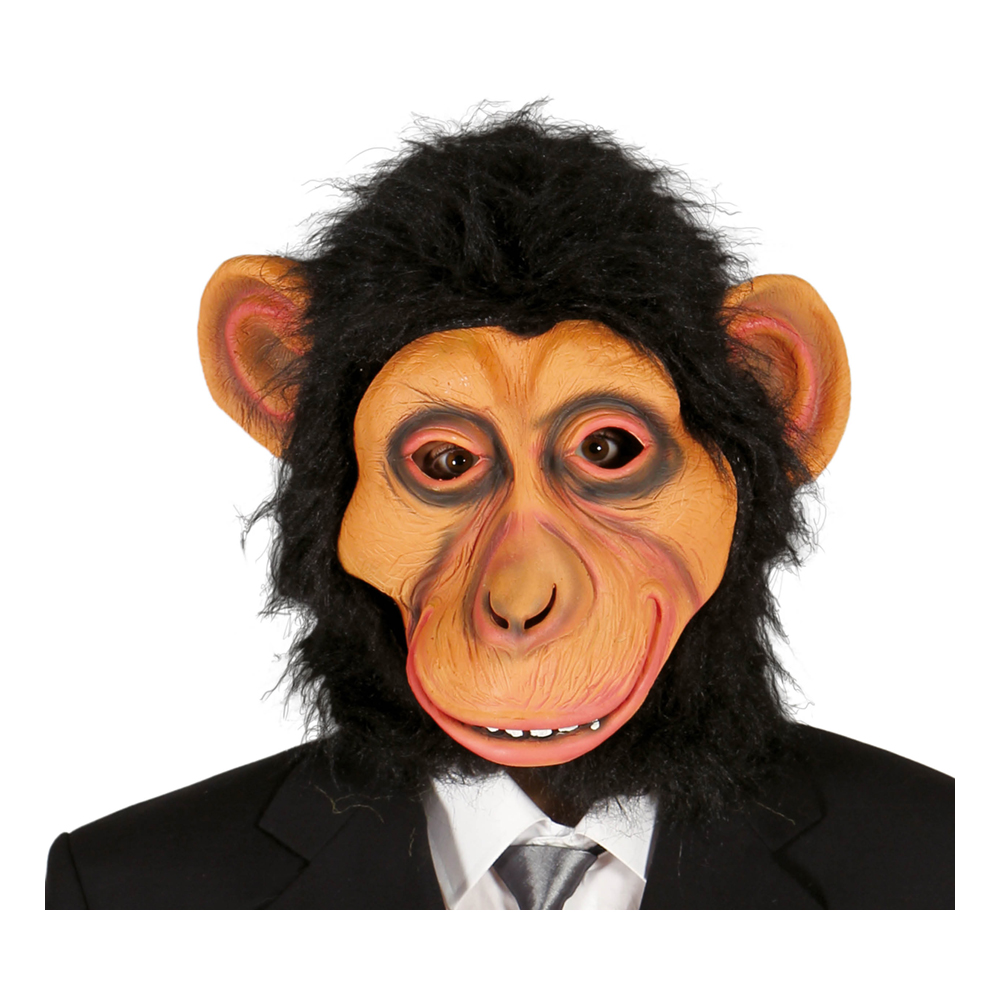 Chimpans med Hår Mask - One size