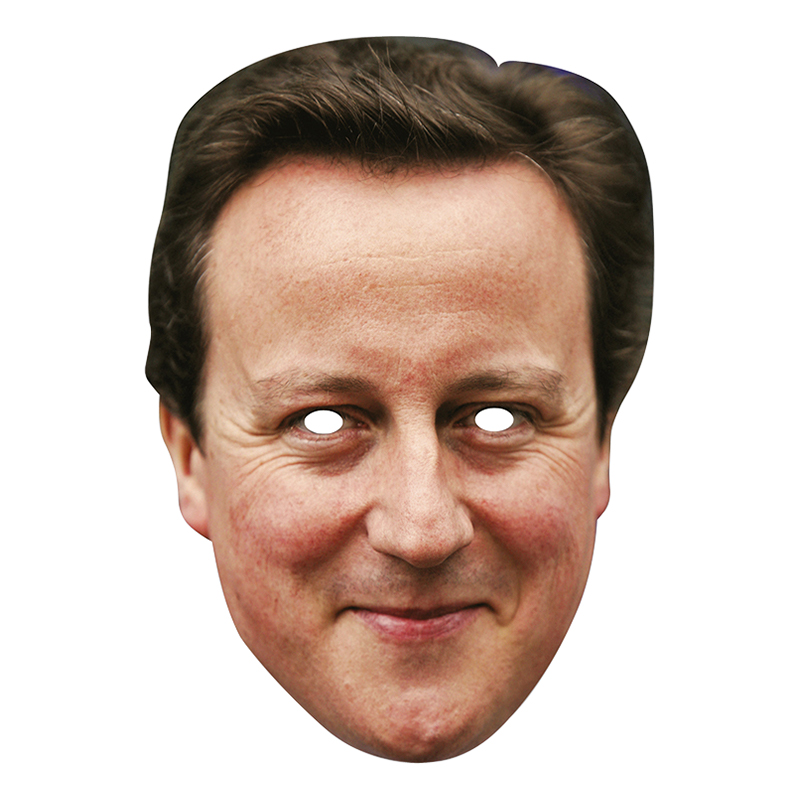 David Cameron Pappmask