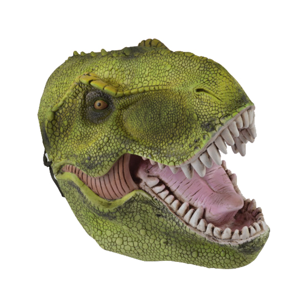 Dinosaurie Mask - Brun/Röd