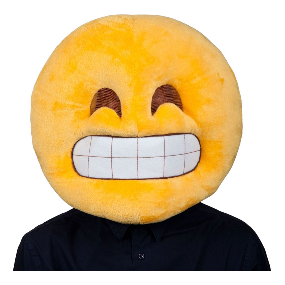 Emoji Grinning Face Mask - One size