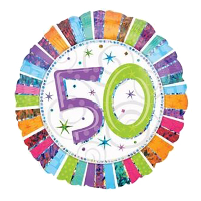 Folieballong 50 år - Siffra 50