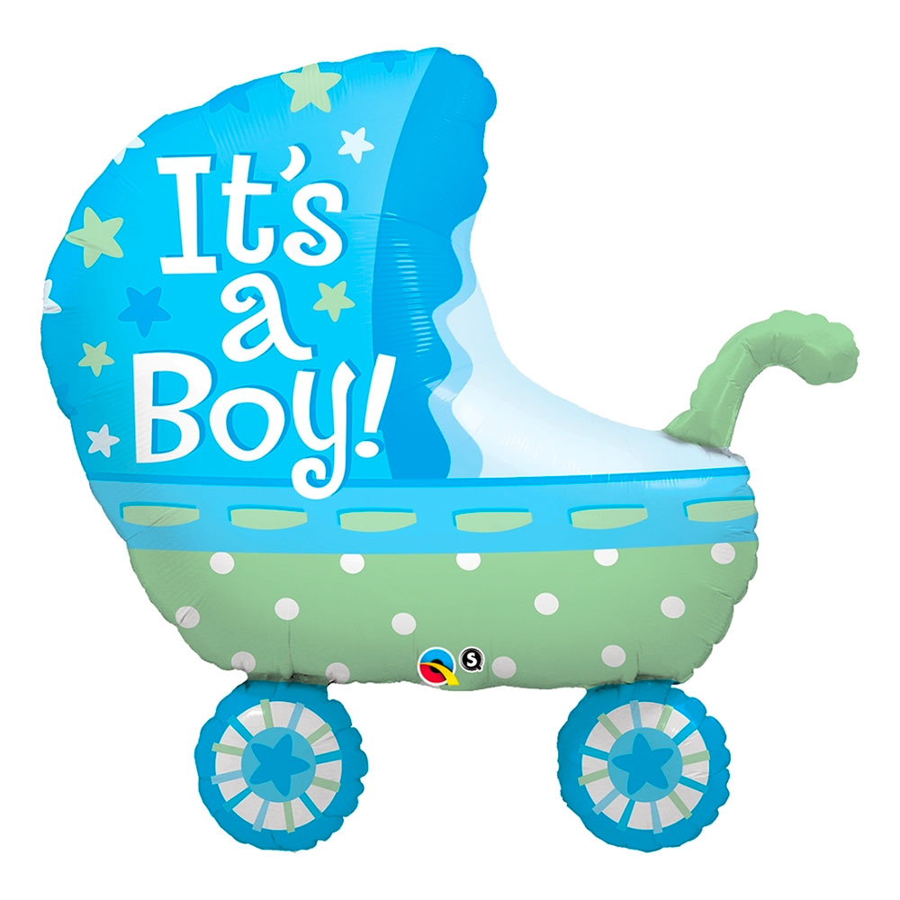 Folieballong Barnvagn It's a Boy