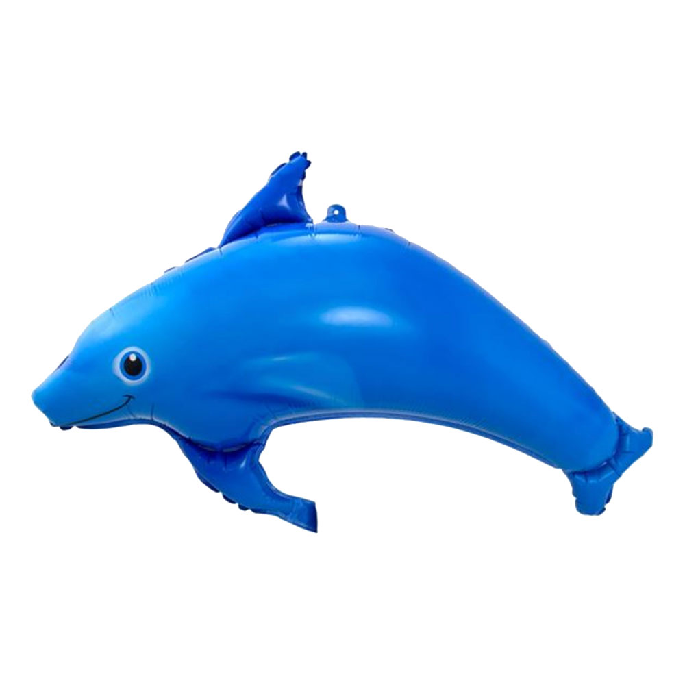 Folieballong Blå Delfin