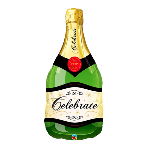 Folieballong Champagneflaska Celebrate