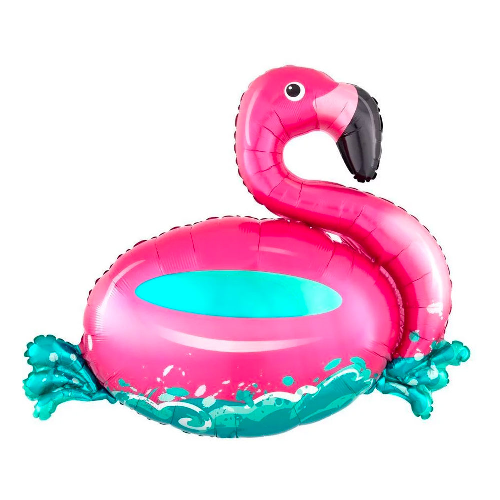 Folieballong Flamingo Badring