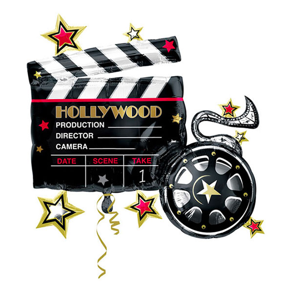 Folieballong Hollywood Filmklappa