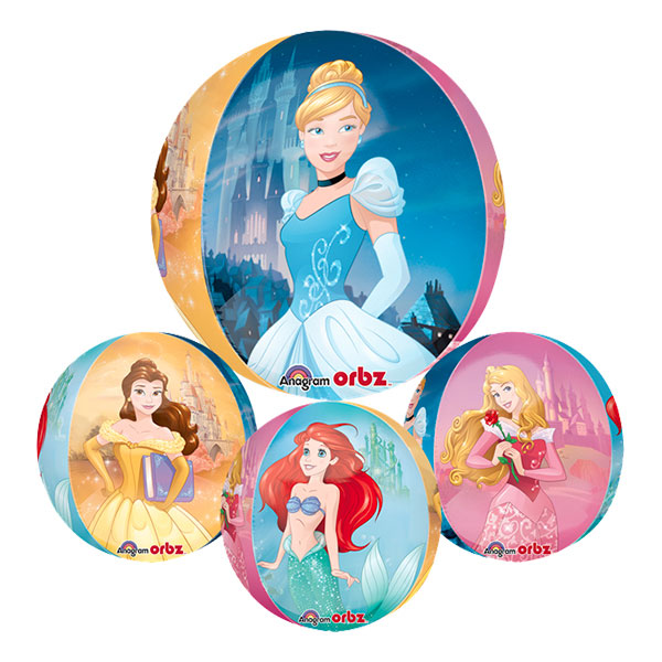 Folieballong Orbz Disneyprinsessa