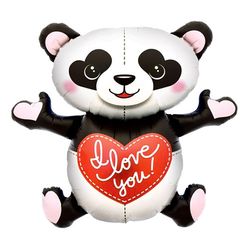 Folieballong Panda I Love You