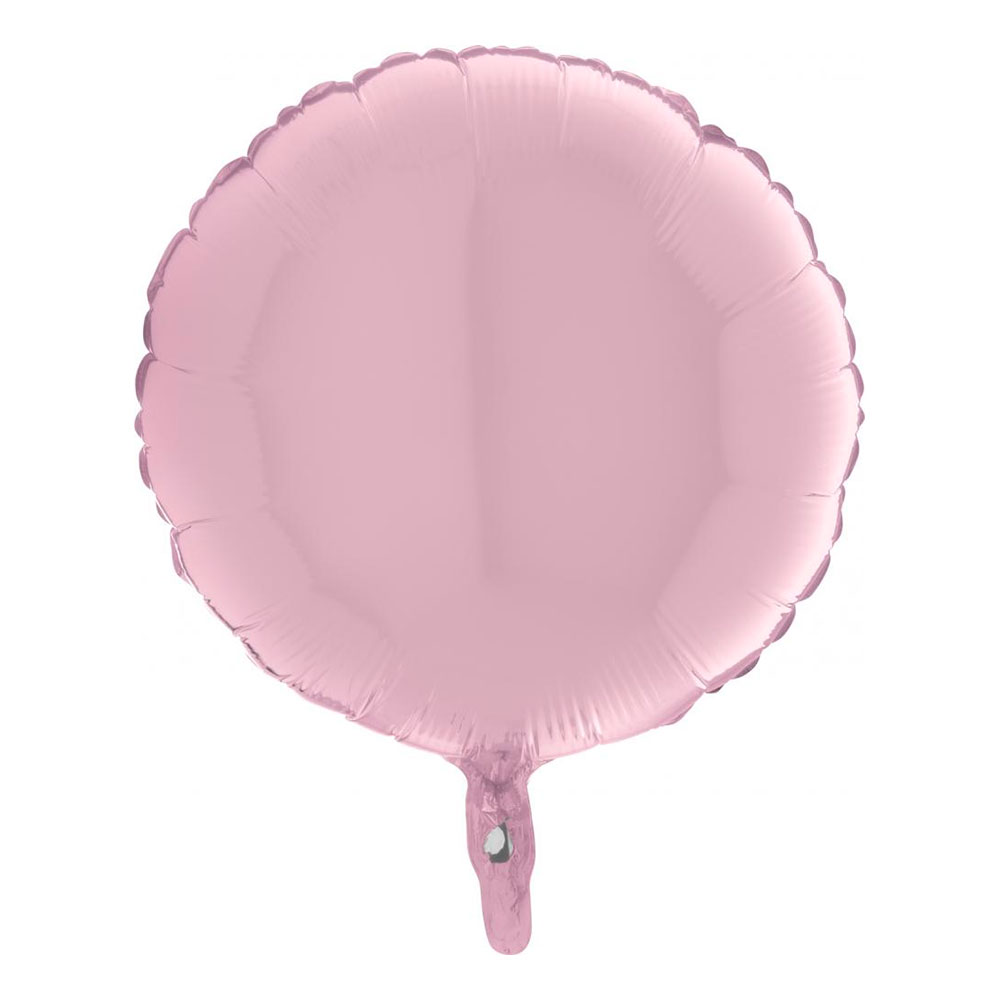 Folieballong Rund Pastellrosa
