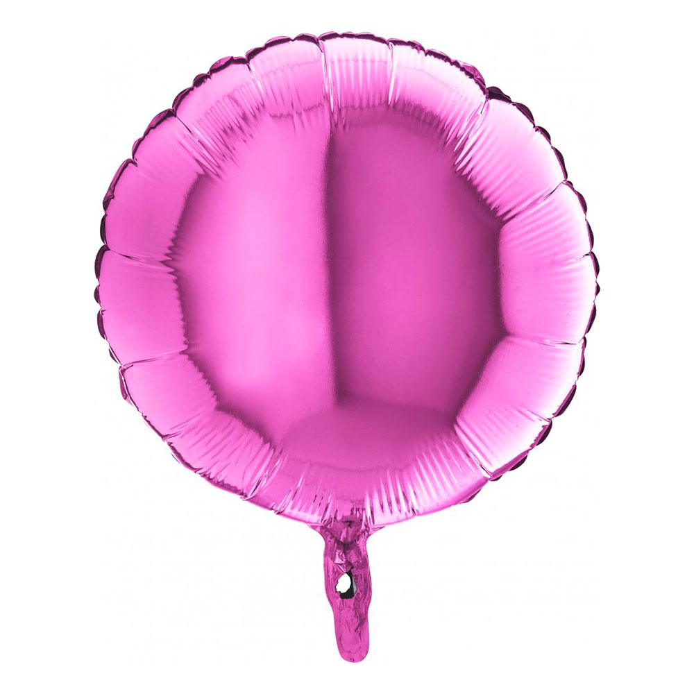 Folieballong Rund Rosa