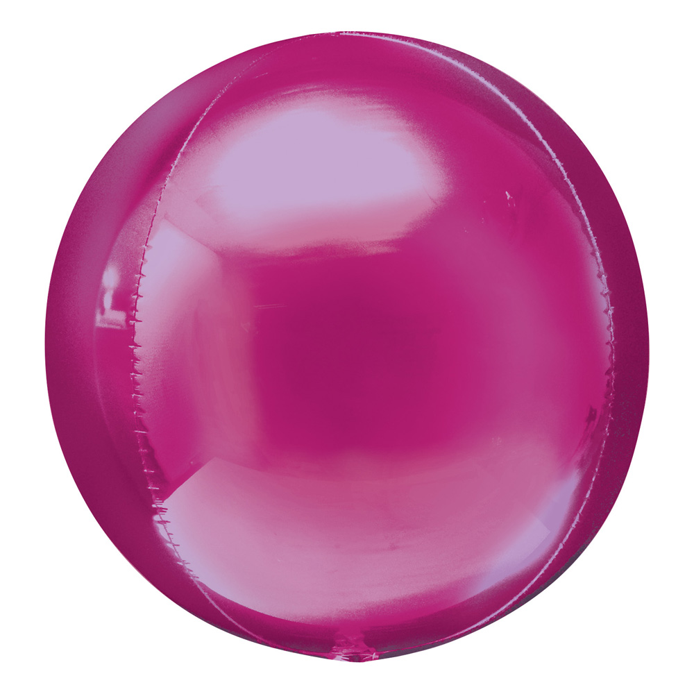 Folieballong Klot Rosa