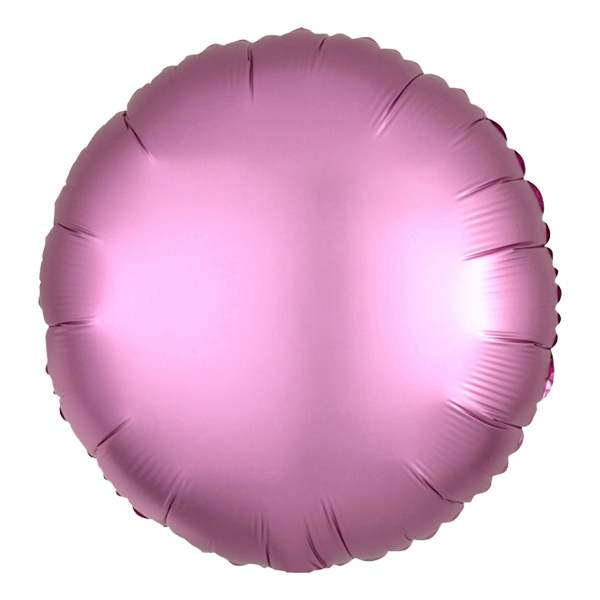 Folieballong Rund Satin Rosa