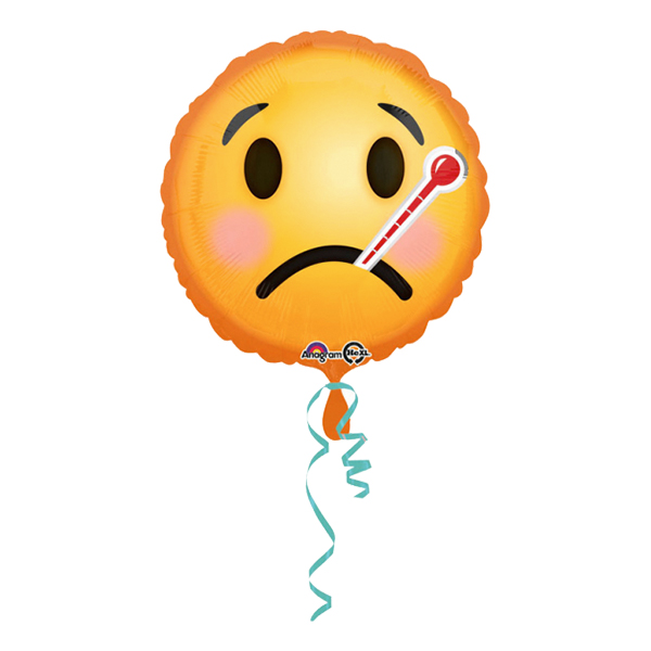Folieballong Sjuk Emoji