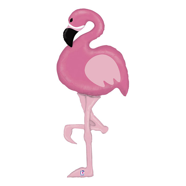 Folieballong Special Delivery Flamingo