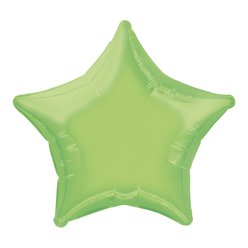 Folieballong Stjärna Ljusgrön