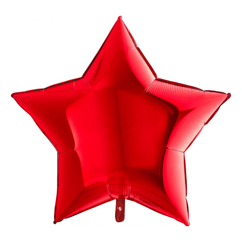 Folieballong Stjärna Stor Röd