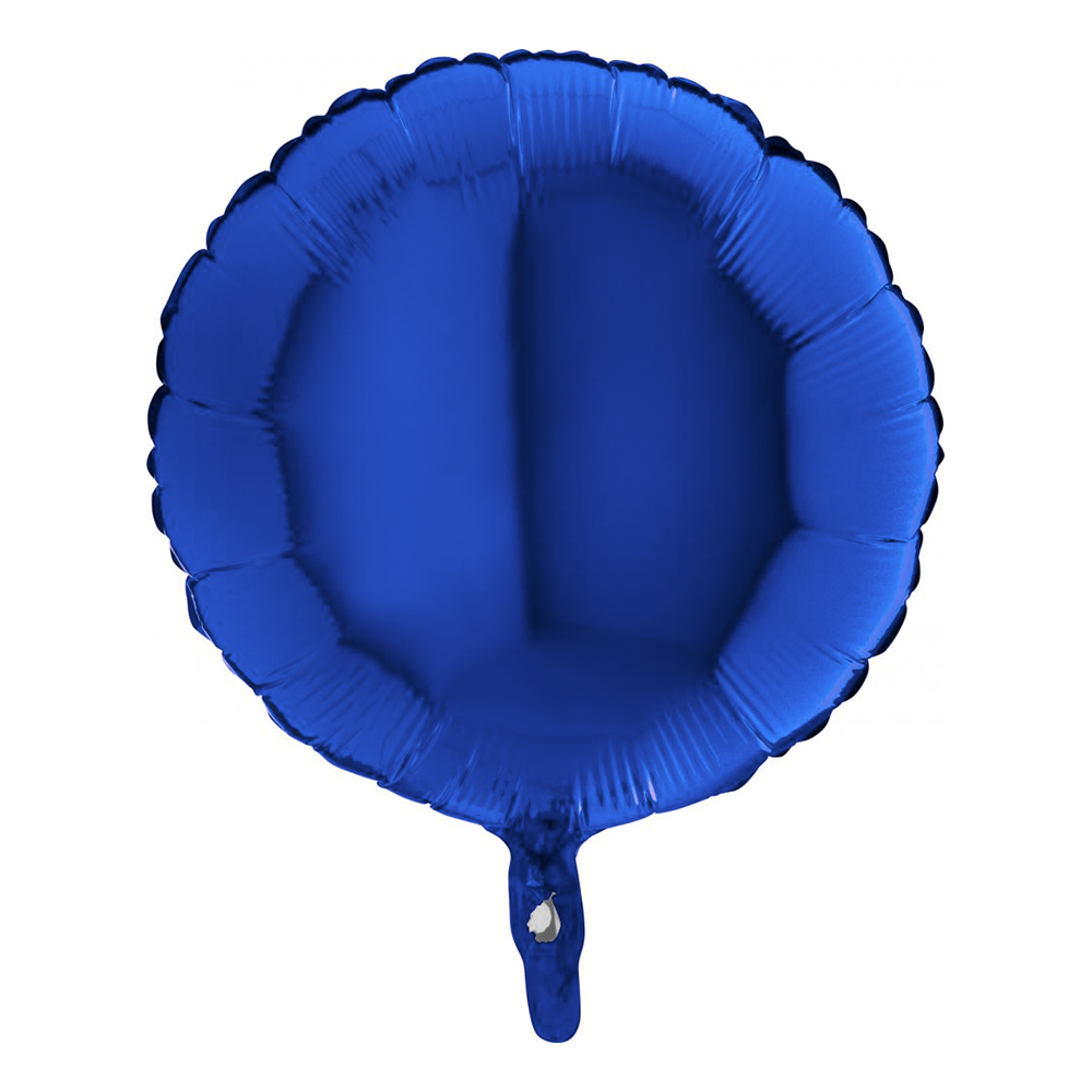 Folieballong Stor Rund Mörkblå - 91 cm