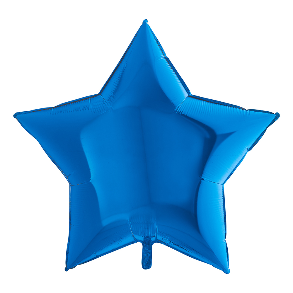 Folieballong Stor Stjärna Blå