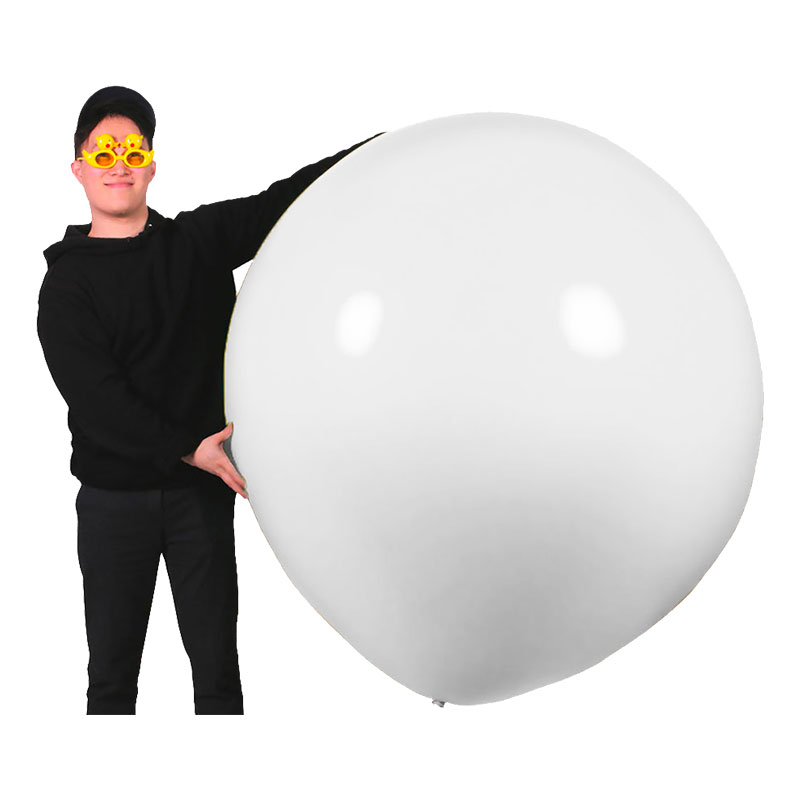 Gigantisk Ballong Vit - 1-pack