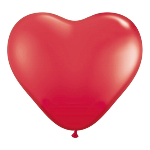Hjärtballonger Röda - 10-pack