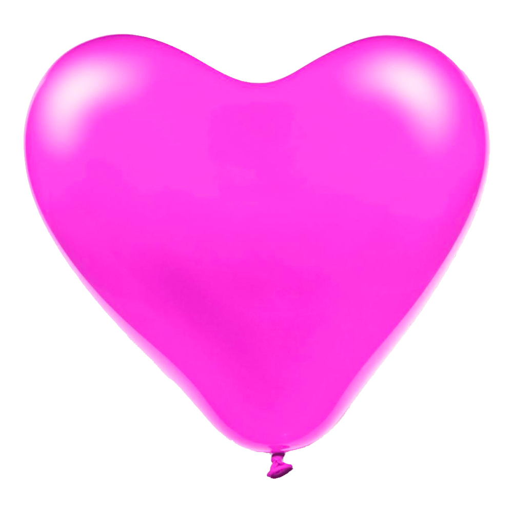 Hjärtballonger Rosa - 10-pack