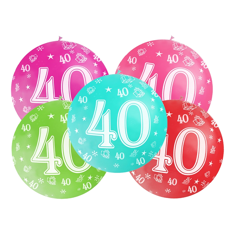 Jätteballong Birthday 40 - 1-pack