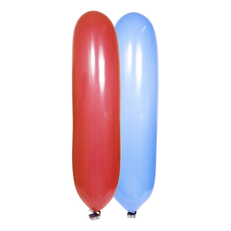 Jätteballong Zeppelinare Röd/Blå - 2-pack