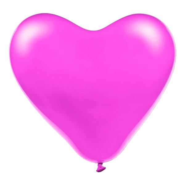 Jätteballonger Hjärtan Rosa - 50-pack