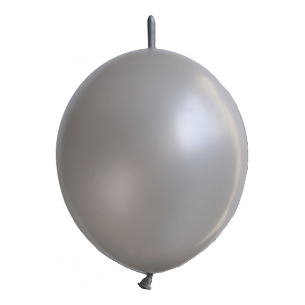 Kedjeballonger Silver - 25-pack