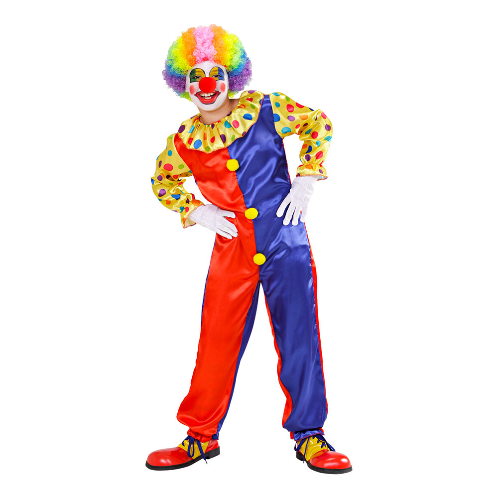 Klassisk Clown Barn Maskeraddräkt - Small