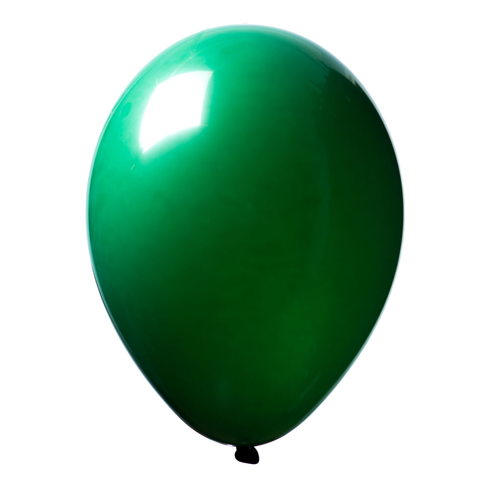 Latexballong Crystal Gröna - 100-pack