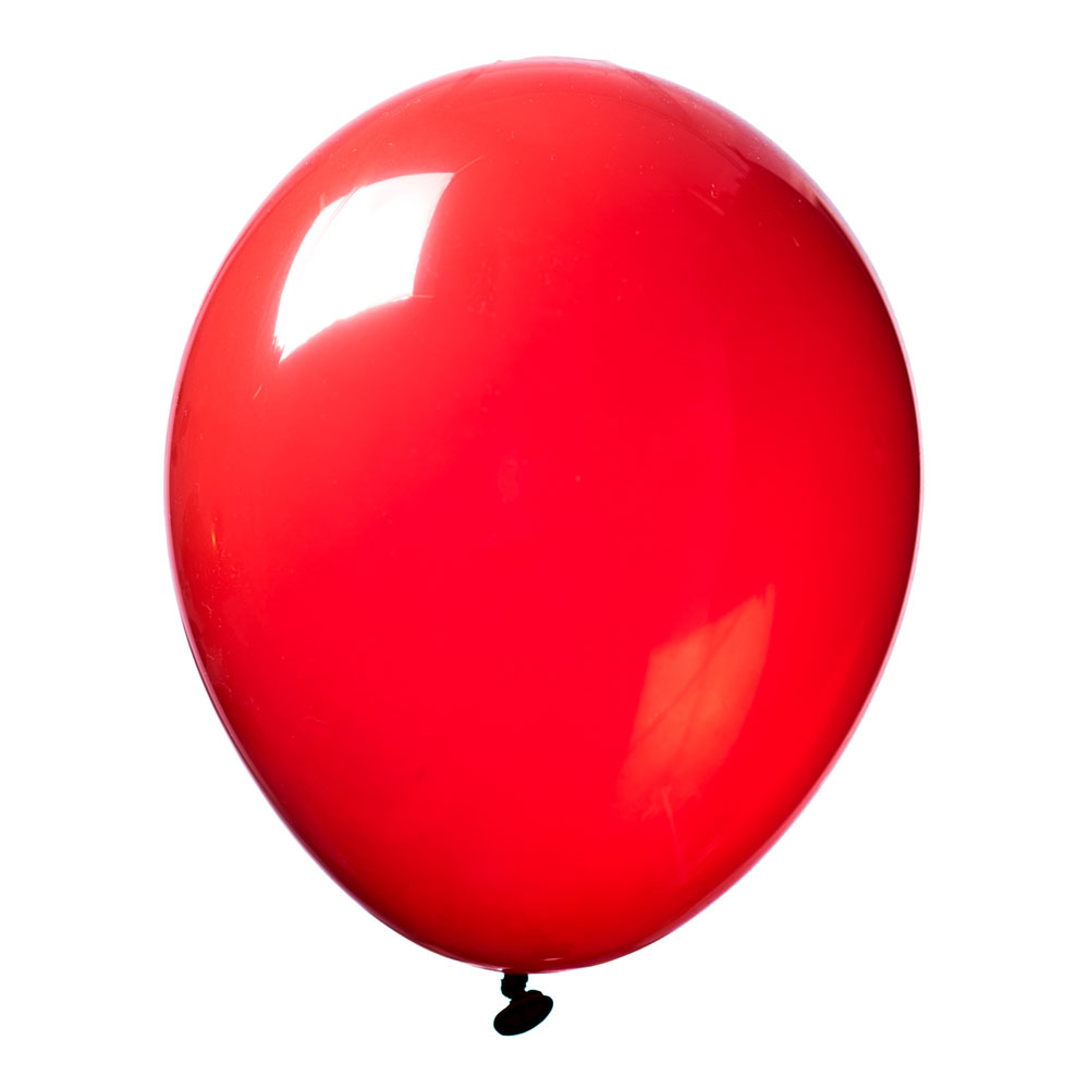 Latexballong Crystal Röd - 50-pack