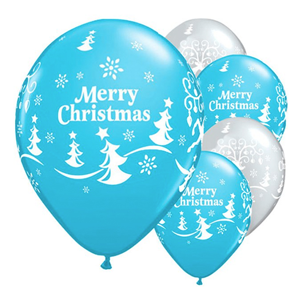 Latexballonger Merry Christmas - 25-pack