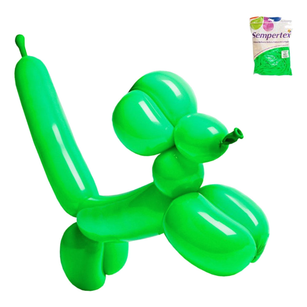 Modellballonger Grön - 100-pack