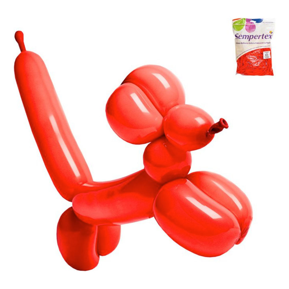 Modellballonger Röd - 100-pack
