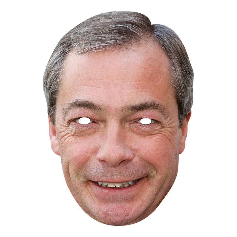 Nigel Farage Pappmask