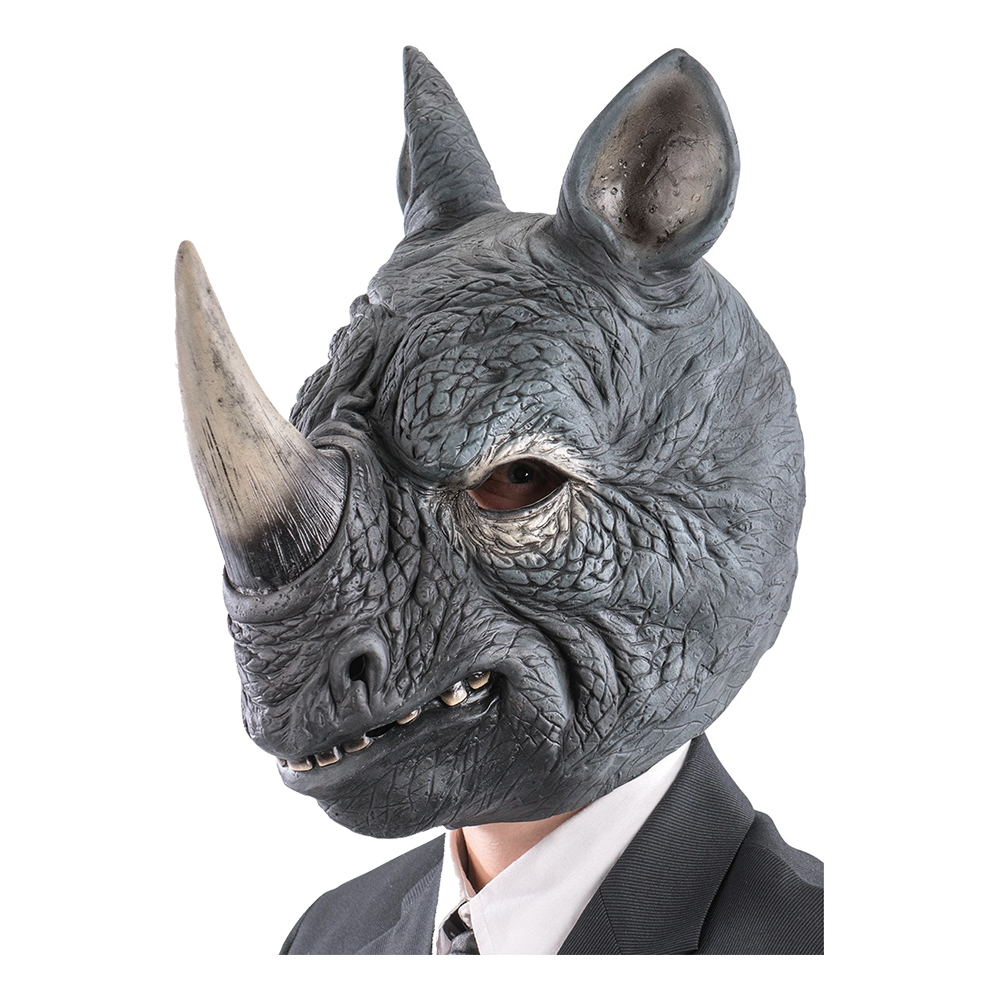 Noshörning Latexmask - One size