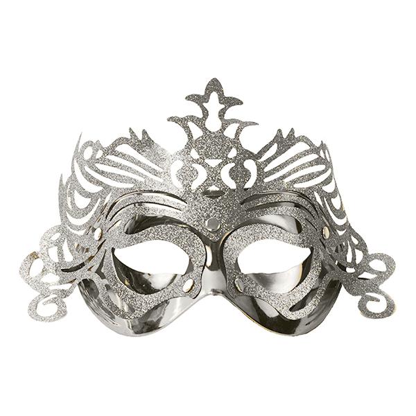 Ögonmask med Ornament - Silver