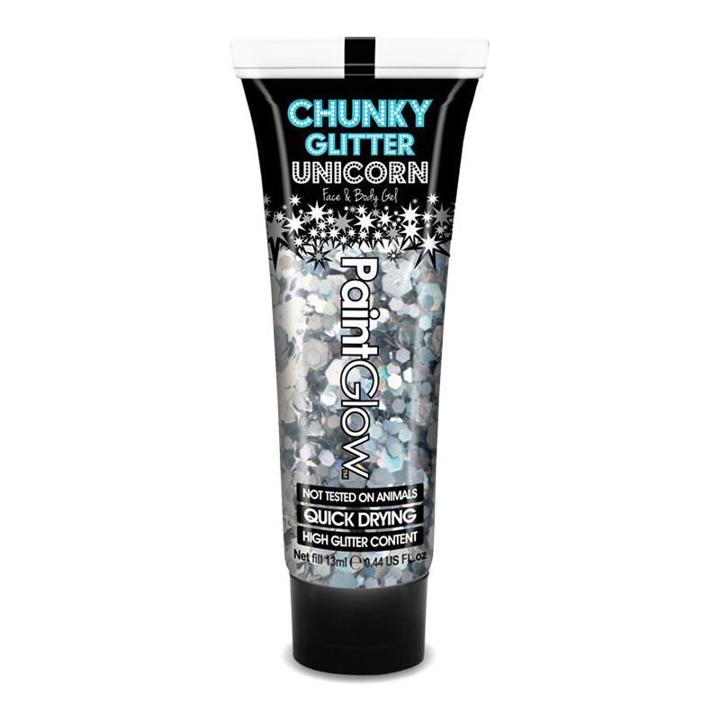 PaintGlow Chunky Glitter Ansikts- & Kroppsgel - Disco Fever