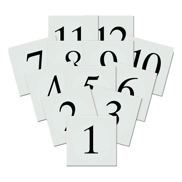 Placeringskort Siffror - 12-pack