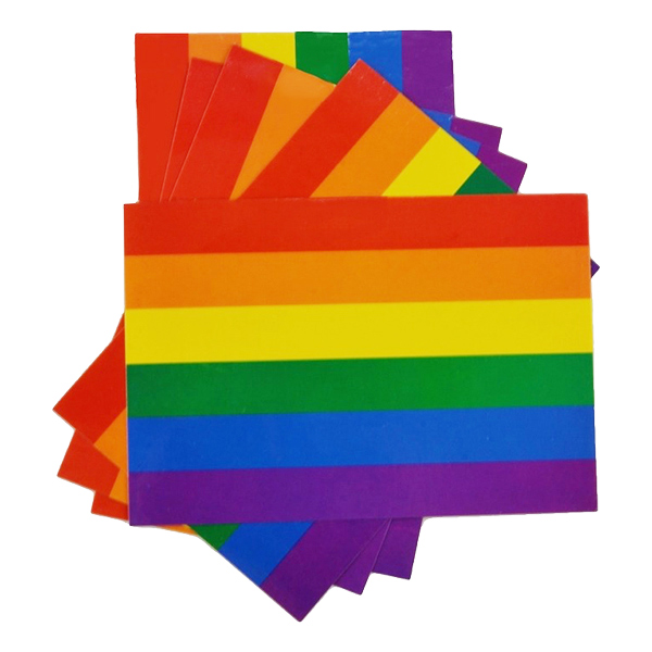 Prideflagga Klistermärken - 5-pack