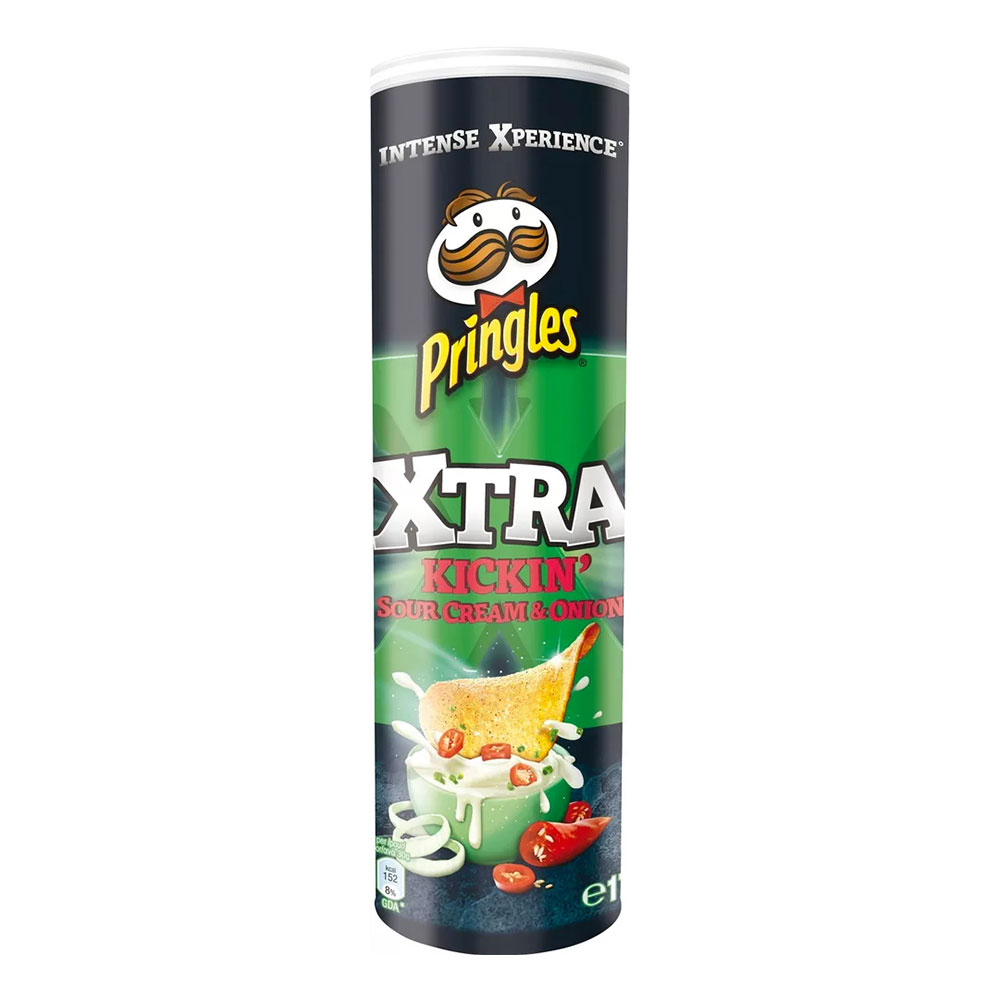 Pringles Xtra Kickin' Sourcream & Onion - 190 gram