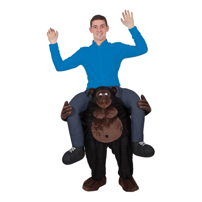 Carry Me Gorilla Maskeraddräkt - One size