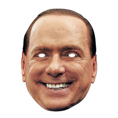 Silvio Berlusconi Pappmask - One size